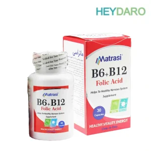 ویتامین ب6 و ب12 و فولیک اسید ماتراسی Matrasi-B6-B12-Folic-Acid-Capsules-