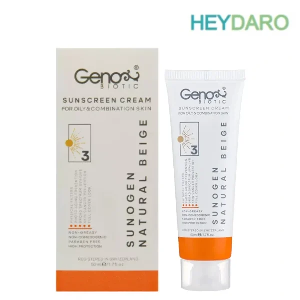 کرم ضد آفتاب پوست های چرب SPF50 سانو ژن