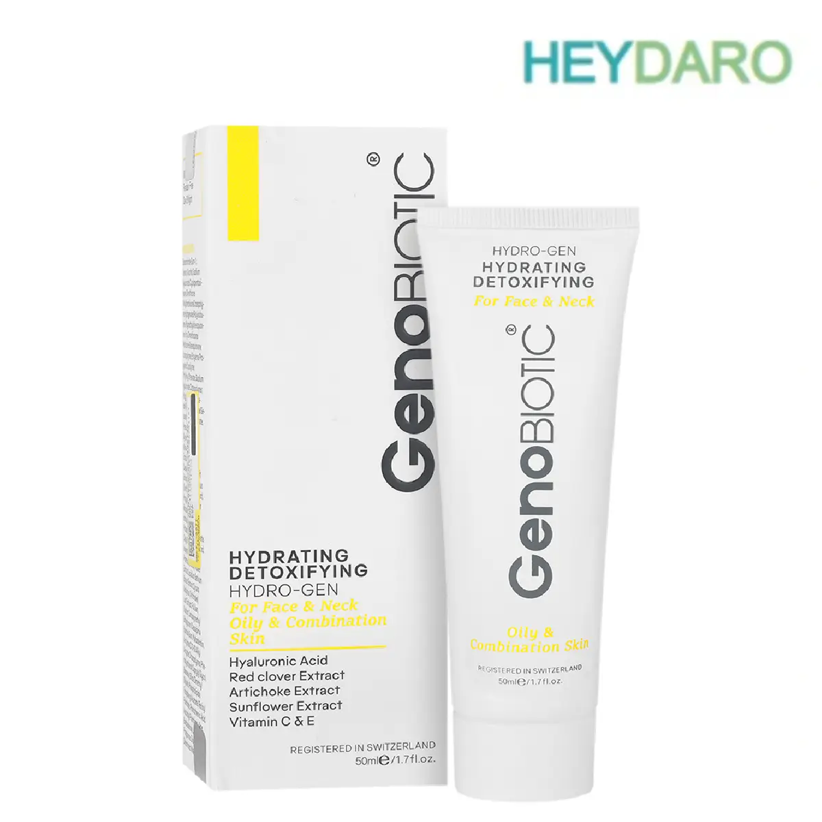 کرم رطوبت رسان صورت و گردن پوست چرب و مختلط ژنوبایوتیک