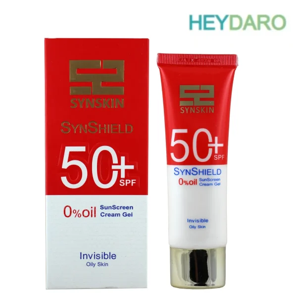 ساین اسکین ژل کرم ضد آفتاب +SPF50 بدون رنگ مناسب پوست چرب