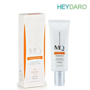 ضد آفتاب بی رنگ ام کیو مناسب پوست چرب SPF50