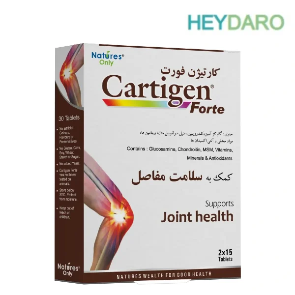 قرص کارتیژن فورت در سلامت مفاصل کمک‌کننده است.