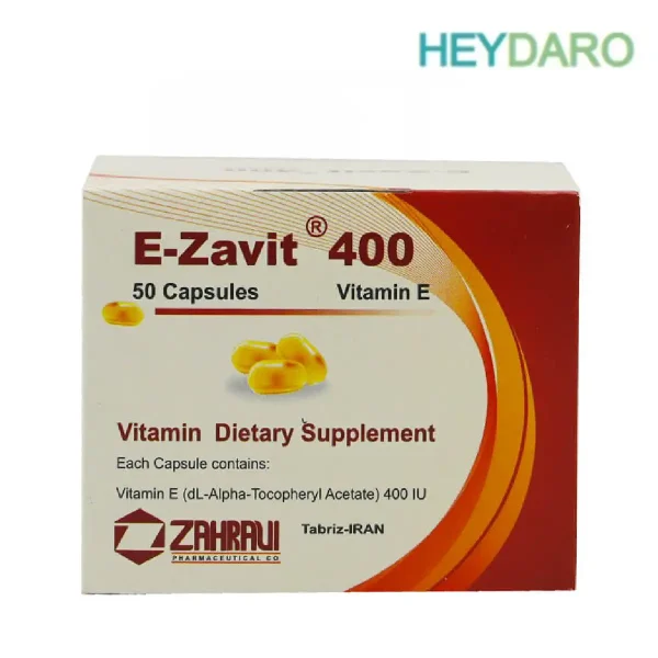 ای زاویت حاوی 400 واحد ویتامین E