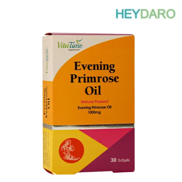 قرص روغن گل مغربی ویتا تایم 1000 میلی گرم قرص کاهش علائم یائسگی و قاعدگی
