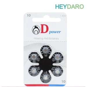باتری سمعک دی پاور (D power) کد 10