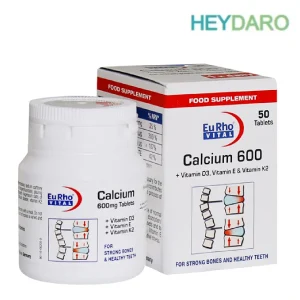 کلسیم 600 میلی گرم یوروویتال 50 عددی