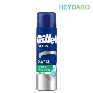 ژل اصلاح تسکین‌دهنده و محافظ مناسب پوست حساس حاوی آلوئه‌ورا ژیلت مدل Series Soothing Aloe Vera
