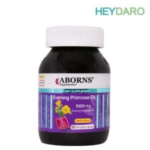 کپسول ژلاتینی روغن گل مغربی 1000 میلی گرم ابورنز در کاهش علائم سندروم پیش از قاعدگی موثر بوده و باعث برقراری تعادل هورمونی در خانم‌ها و کاهش دردهای قاعدگی می‌شود.