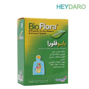 کپسول بایو فلورا محصول پروبیوتیک برای کمک به عملکرد صحیح دستگاه گوارش است.