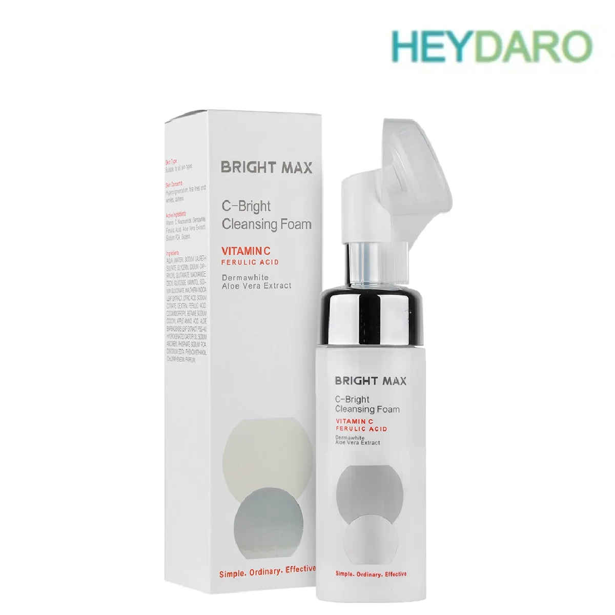 فوم شستشوی صورت ویتامین سی برایت مکس، پاک کننده ملایم پوست از آلودگی ها