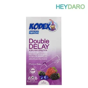 کاندوم تاخیری کدکس مدل دبل دیلی با حلقه فیزیکی لاتکس طبیعی و مقاوم از انزال زودرس جلوگیری می‌کند.