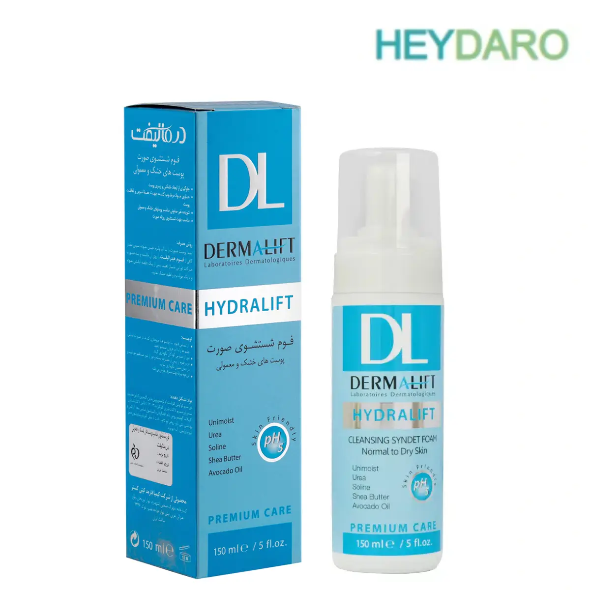 فوم شسشوی صورت درمالیفت مناسب پوست خشک و معمولی