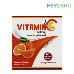 ویتامین ث جویدنی حاوی 500 میلی گرم ویتامین C با خواص آنتی اکسیدانی