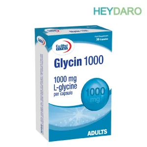 گلایسین یوروویتال، حاوی ۱۰۰۰ میلی‌گرم گلایسین در هر کپسول، یک آمینواسید با تأثیرات بالقوه بر عملکرد مغز و سیستم عصبی